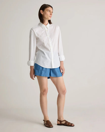 Pull-On Tencel Chambray Shorts - US 0331