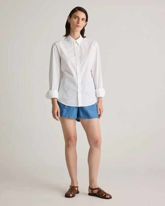 Pull-On Tencel Chambray Shorts - US 0331