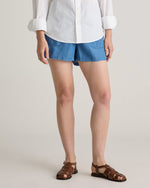 Pull-On Tencel Chambray Shorts - US 0331