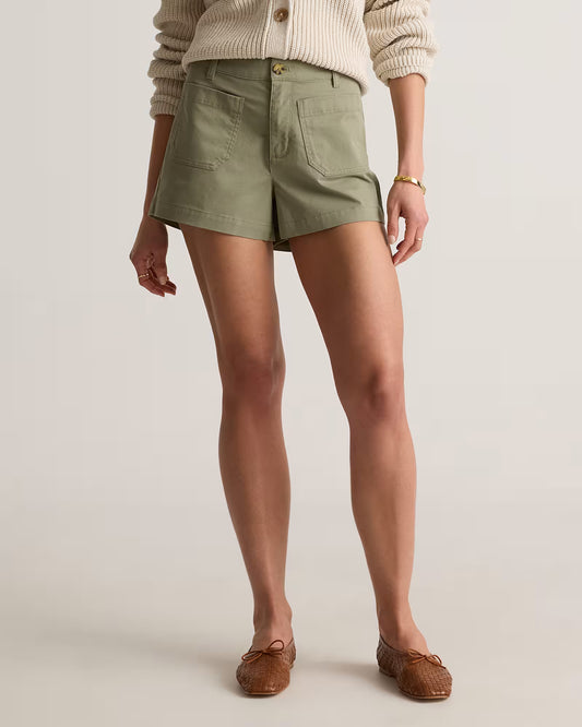 Stretch Cotton Chino Patch Pocket Shorts - US 8847