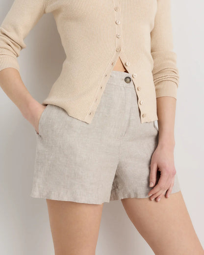 100% European Linen Trouser Shorts - US 4497