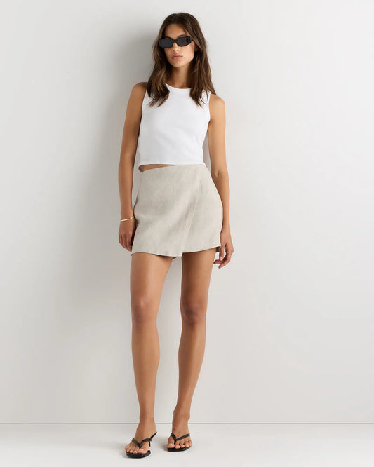 100% European Linen Skort - US 7986