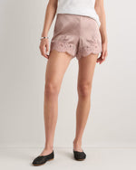 100% Washable Silk Lace Shorts - US 1076