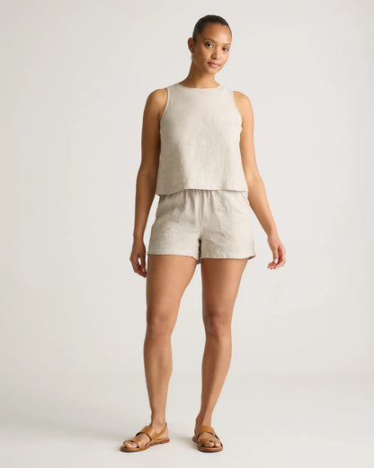 100% European Linen Shorts - US 0100