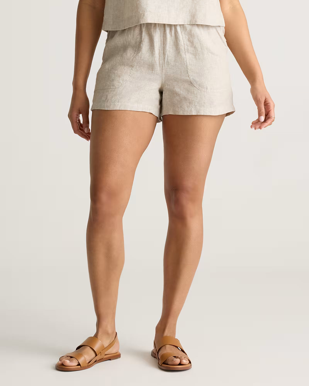 100% European Linen Shorts - US 0100
