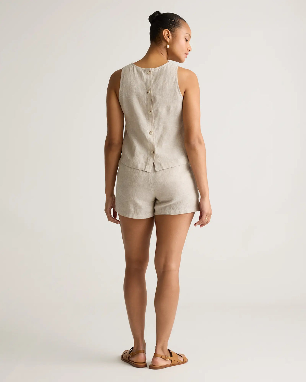 100% European Linen Shorts - US 0100