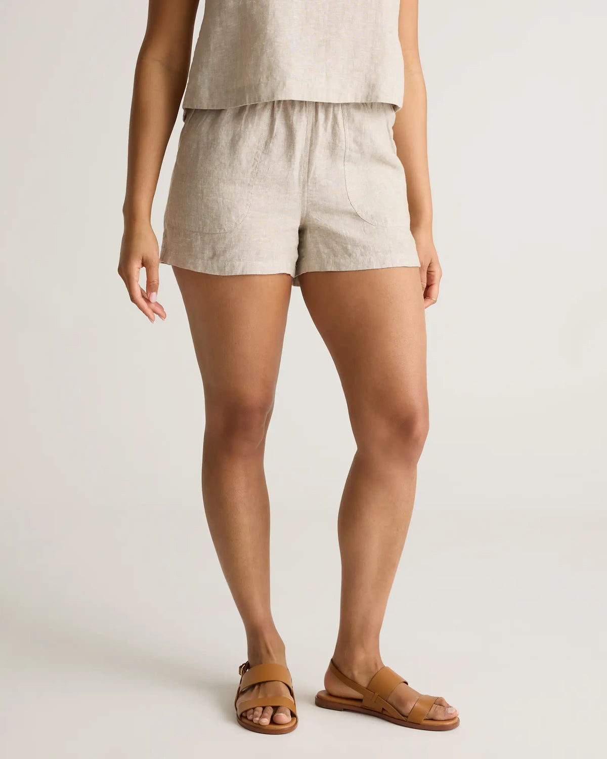 100% European Linen Shorts - US 0100