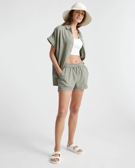 Vintage Wash Tencel Utility Shorts - US 6987
