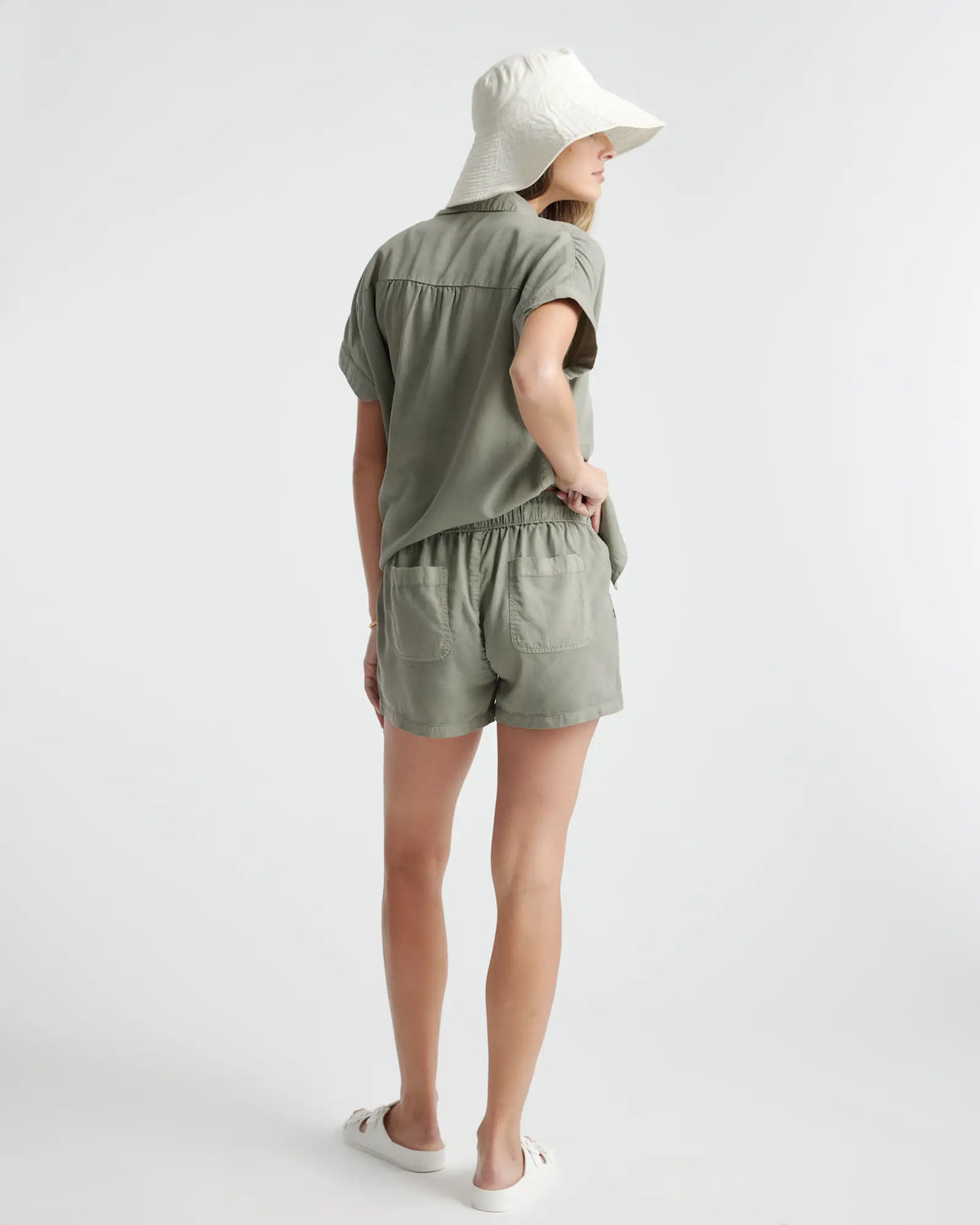 Vintage Wash Tencel Utility Shorts - US 6987