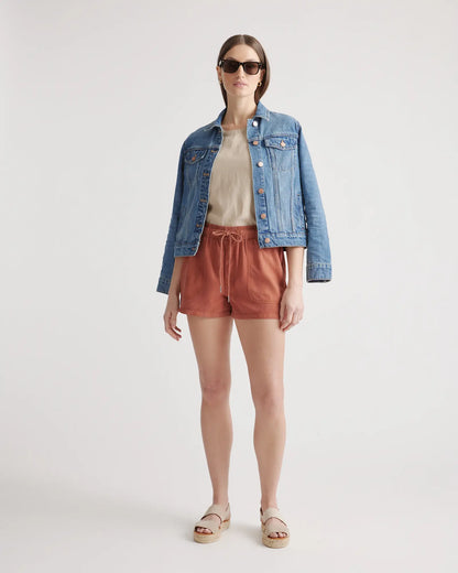 Vintage Wash Tencel Utility Shorts - US 1714