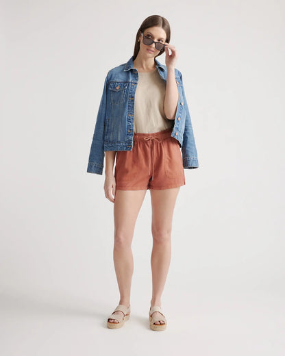 Vintage Wash Tencel Utility Shorts - US 1714