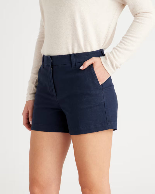 Organic Stretch Cotton Chino Shorts - US 8878