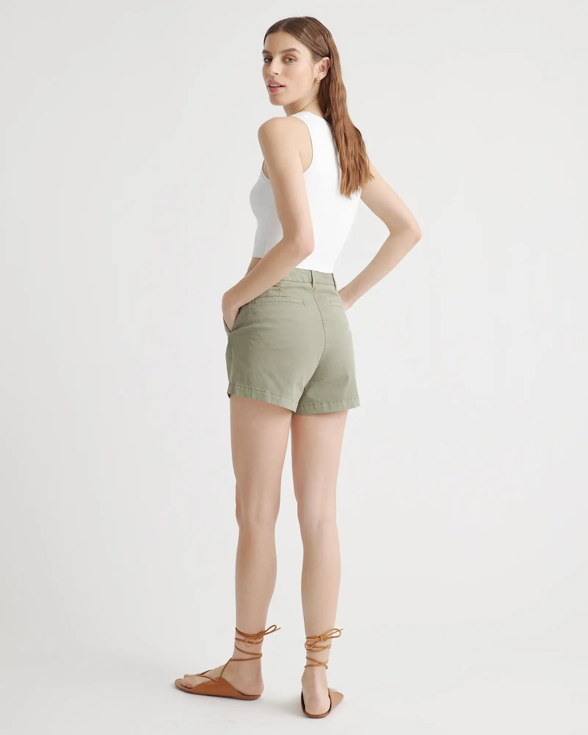 Organic Stretch Cotton Chino Shorts - US 5517