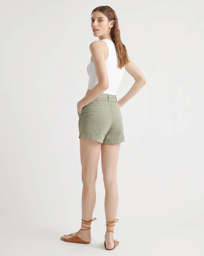 Organic Stretch Cotton Chino Shorts - US 5517