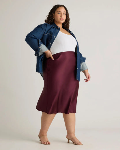 100% Washable Silk Skirt - US 5808
