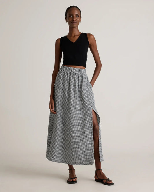 100% European Linen Maxi Skirt - US 4723