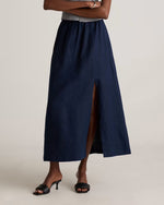 100% European Linen Maxi Skirt - US 2558