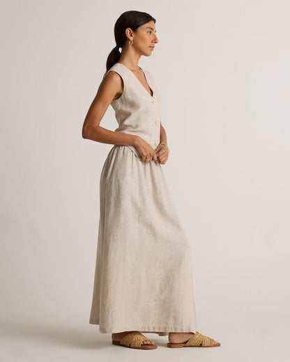 100% European Linen Maxi Skirt - US 8531