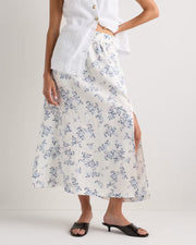 Ivory Porcelain Blue Petite Floral