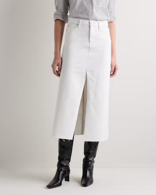Stretch Denim 5-Pocket Midi Skirt - US 9661