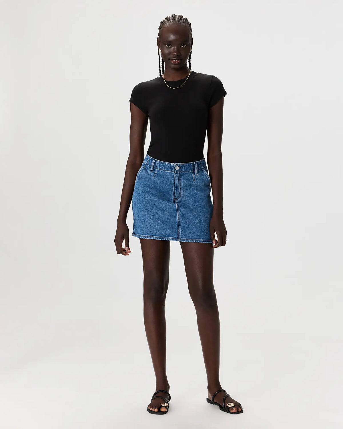 Stretch Denim Mini Skirt - US 1645