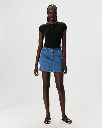 Stretch Denim Mini Skirt - US 1645