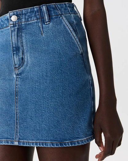 Stretch Denim Mini Skirt - US 1645