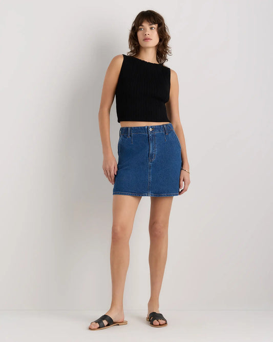 Stretch Denim Mini Skirt - US 4975