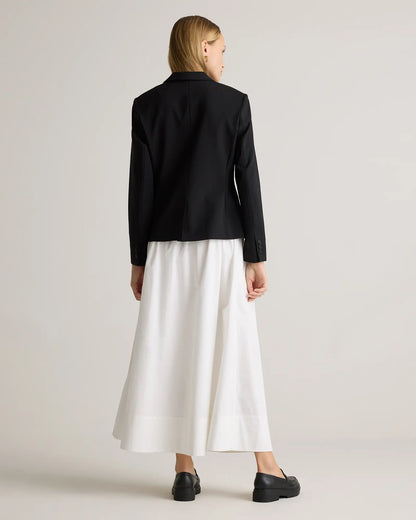 100% Organic Cotton Poplin A-line Maxi Skirt - US 2304