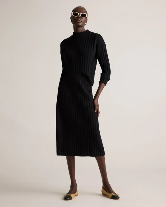 Mongolian Cashmere Midi Skirt - US 4710
