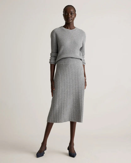 Mongolian Cashmere Midi Skirt - US 9628