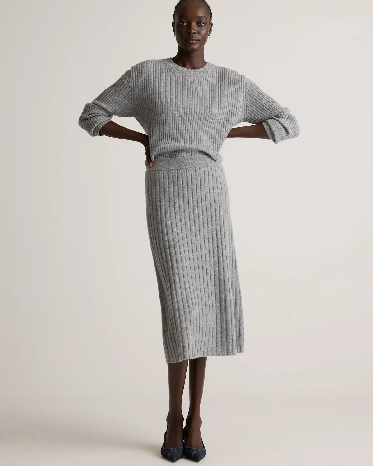 Mongolian Cashmere Midi Skirt - US 9628