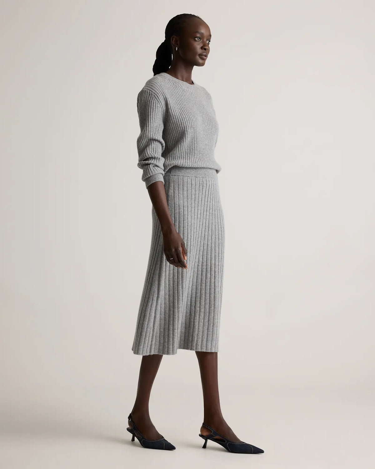 Mongolian Cashmere Midi Skirt - US 9628