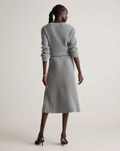 Mongolian Cashmere Midi Skirt - US 9628