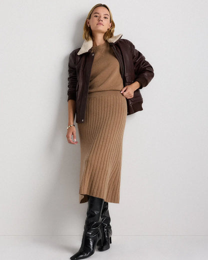 Mongolian Cashmere Midi Skirt - US 2101
