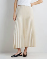 Pleated Matte Midi Skirt - US 6529