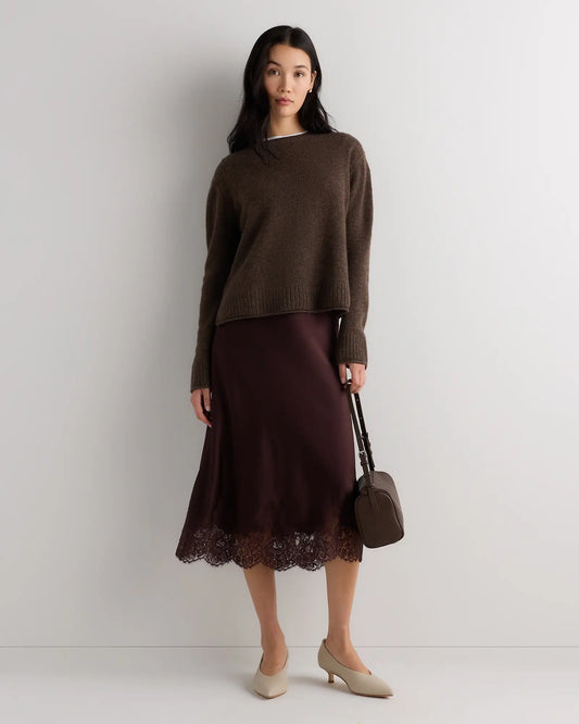 100% Washable Silk Lace Skirt - US 9952