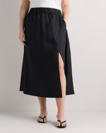 100% European Linen Maxi Skirt - US 3468