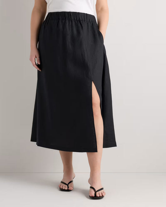 100% European Linen Maxi Skirt - US 3468