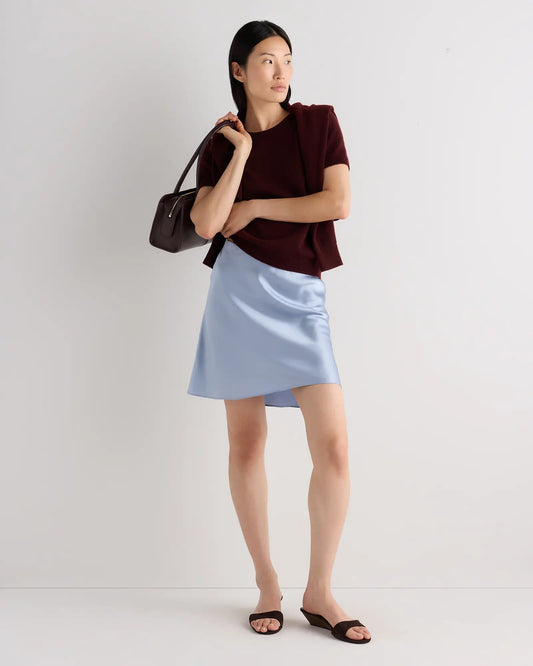 100% Washable Silk Mini Skirt - US 7766