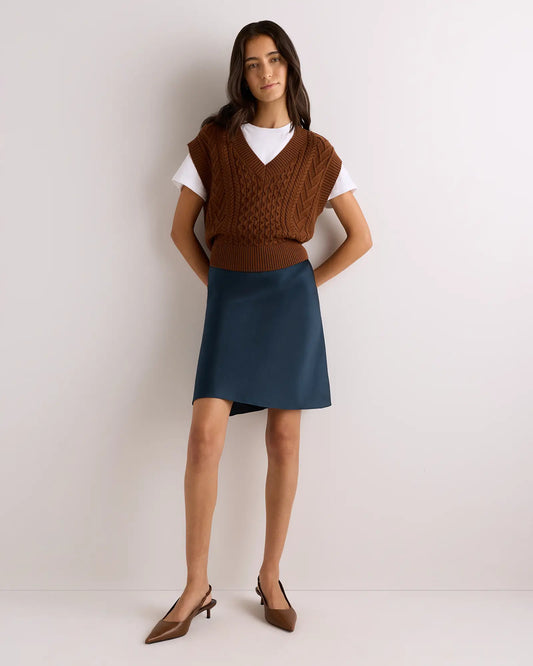 100% Washable Silk Mini Skirt - US 6130