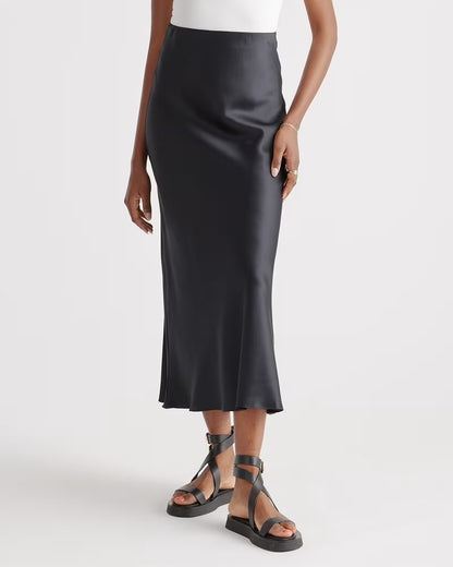 100% Washable Silk Maxi Skirt - US 9307