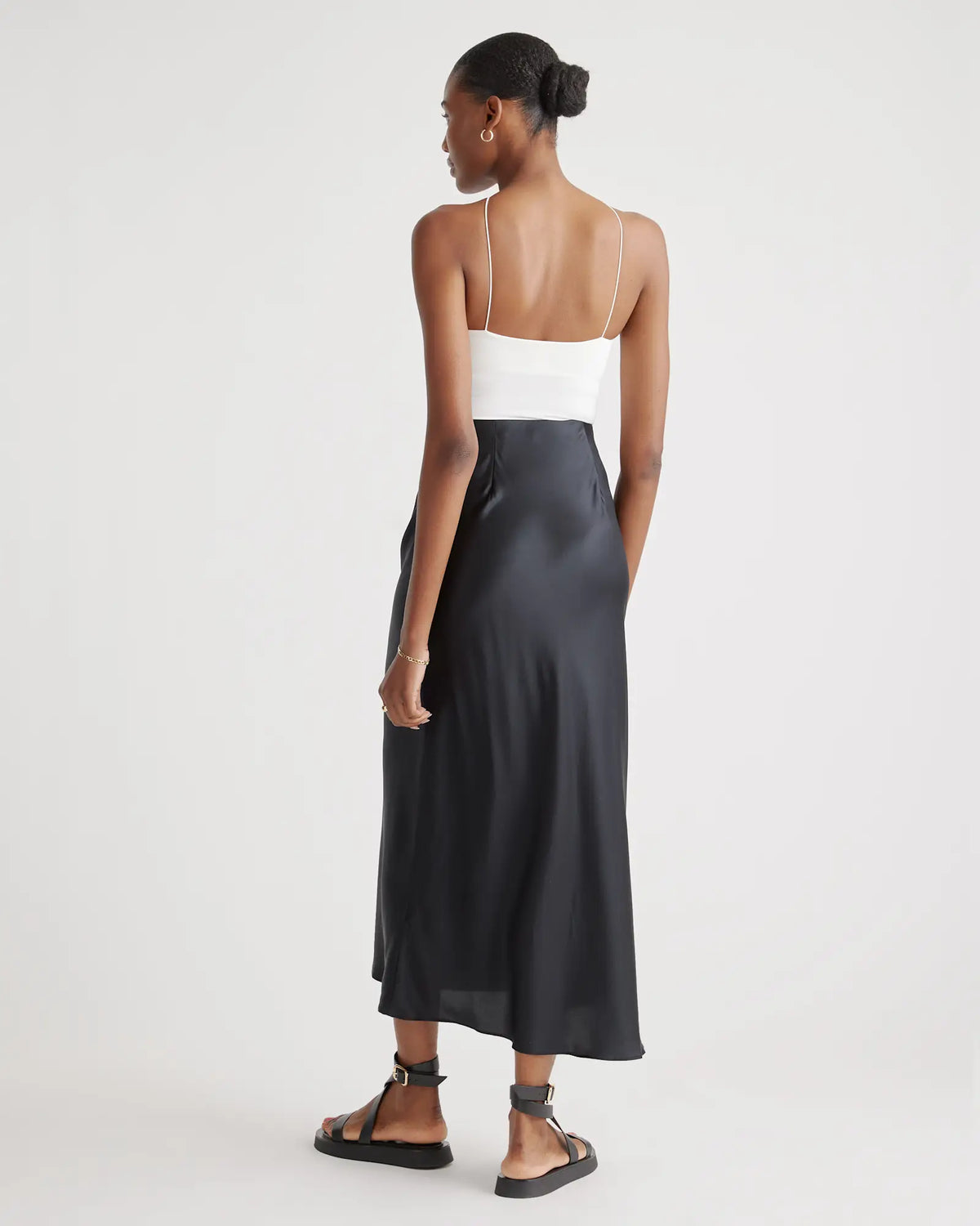 100% Washable Silk Maxi Skirt - US 9307