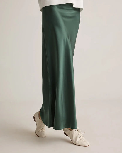 100% Washable Silk Maxi Skirt - US 2135