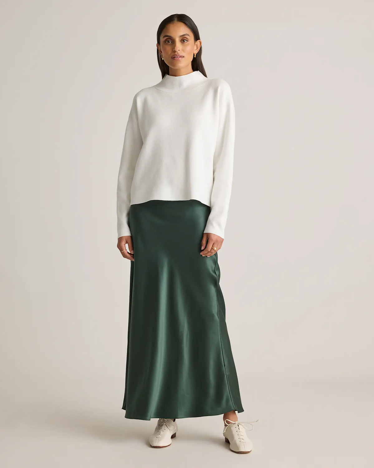 100% Washable Silk Maxi Skirt - US 2135