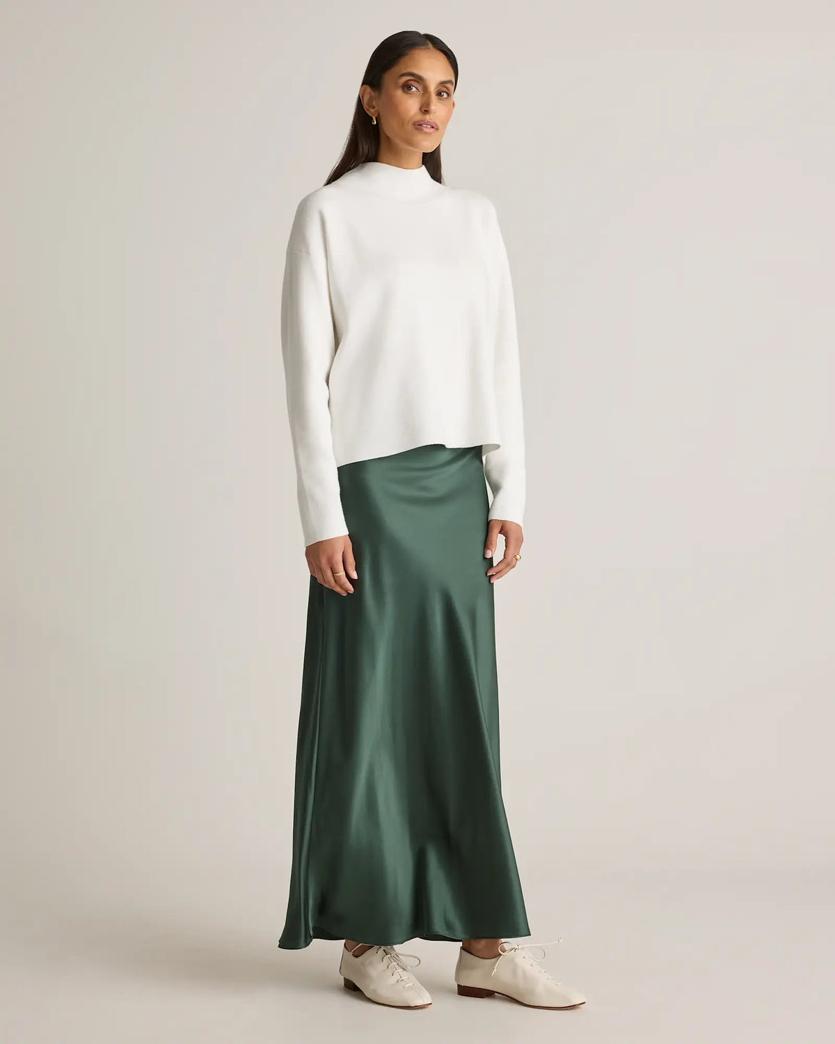 100% Washable Silk Maxi Skirt - US 2135