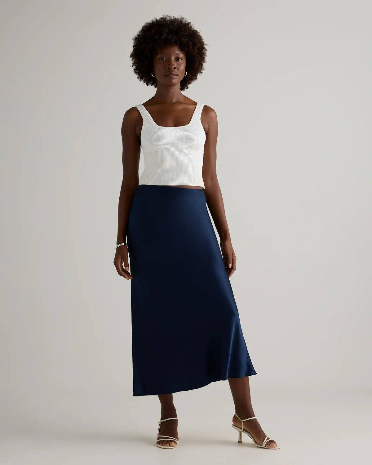 100% Washable Silk Maxi Skirt - US 5436