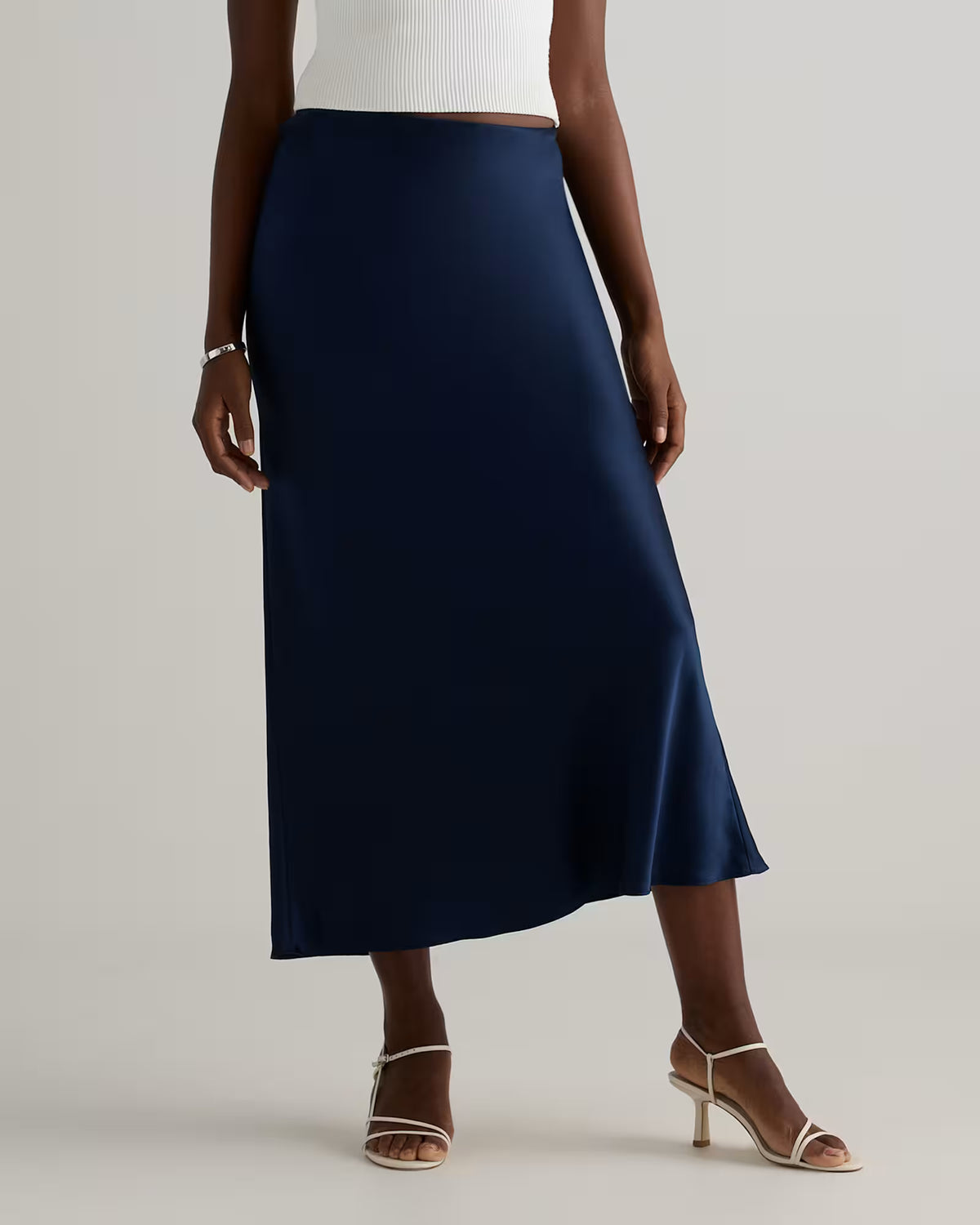 100% Washable Silk Maxi Skirt - US 5436