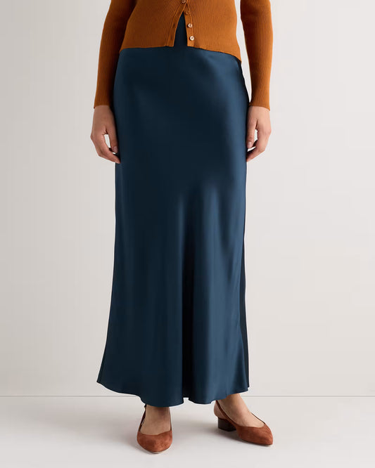 100% Washable Silk Maxi Skirt - US 0166