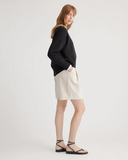 100% Organic Cotton Boyfriend Crew Sweater - US 6707